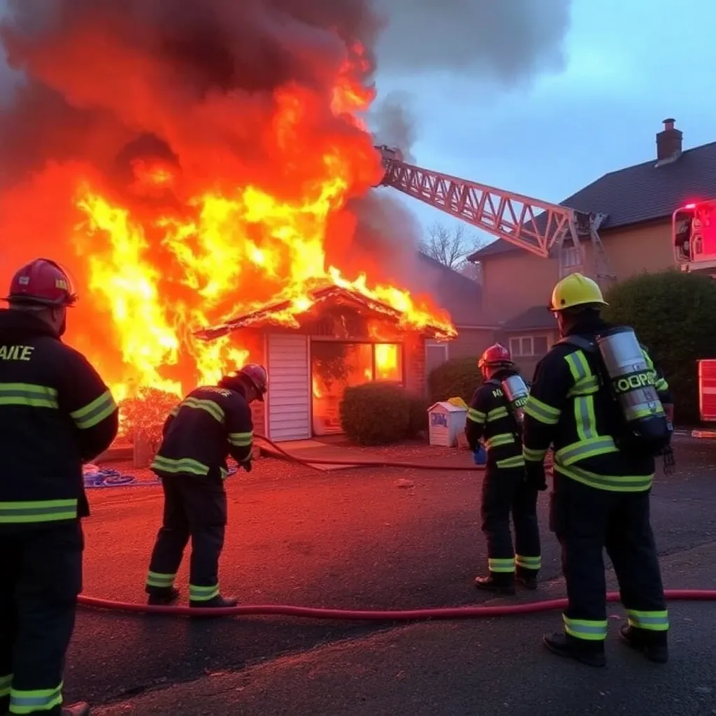 HEROIC RESCUE OF TRAPPED RESIDENT IN DELABOLE FIRE INCIDENT
