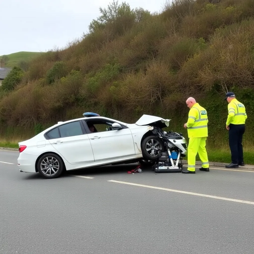 SERIOUS CAR CRASH NEAR NEWQUAY LEAVES MAN INJURED