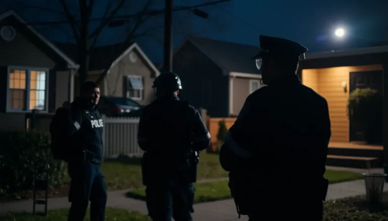 COMMUNITY RELIEF AS POLICE CONTROL TROUBLING NEIGHBOURHOOD HOME