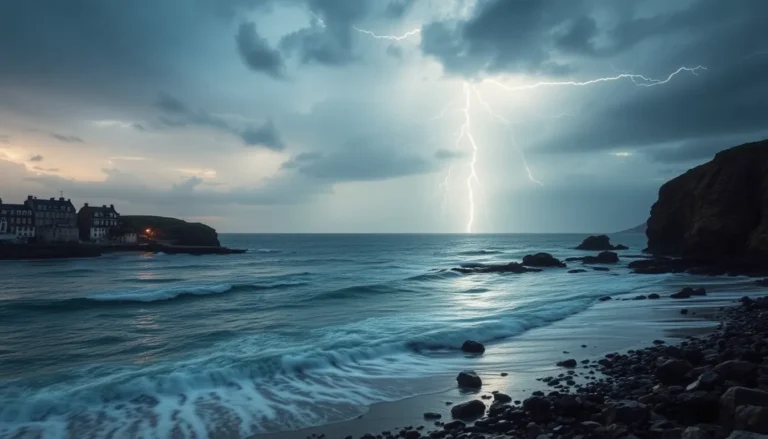 NEWQUAY BRACES FOR THUNDERSTORMS AS YELLOW WEATHER WARNING ISSUED