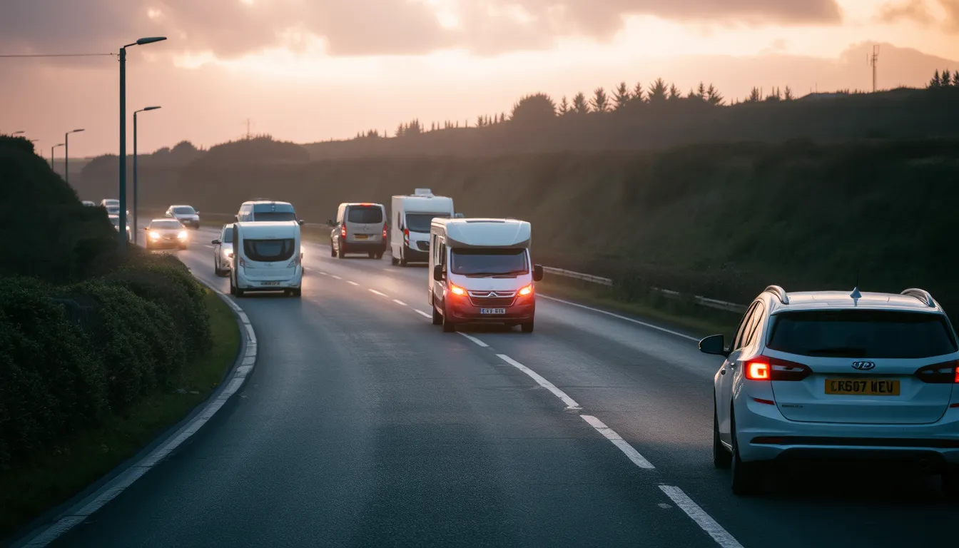 A30 CHAOS: CAMBORNE CRASH AND CARAVAN DISASTER GRIDLOCKS CORNWALL