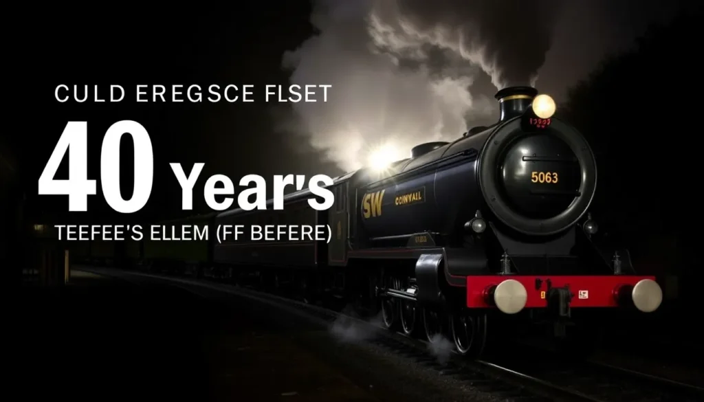 BODMIN RAILWAY CELEBRATES 40 YEARS PRESERVING CORNWALL'S STEAM HERITAGE