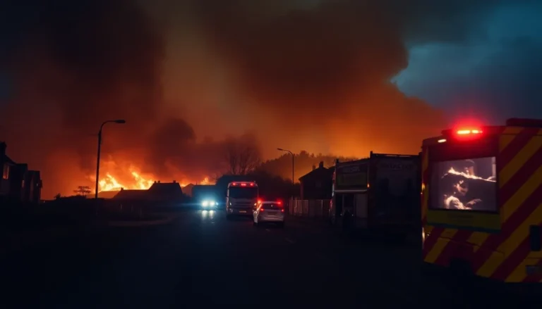 MAJOR FIRE ON EDDYSTONE ROAD FORCES ST AUSTELL EVACUATION