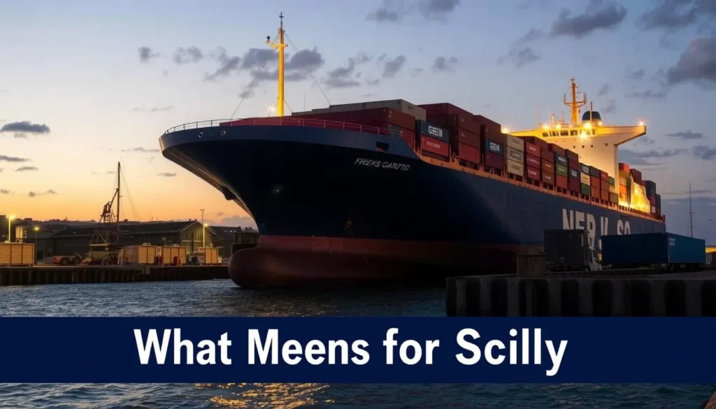NEW FREIGHT SHIP ARRIVES IN PENZANCE: WHAT IT MEANS FOR SCILLY