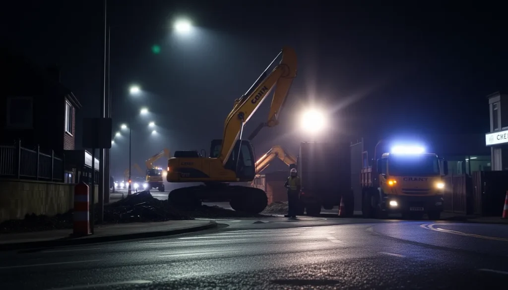 MAJOR ROADWORKS BEGIN TO FIX TROON MINESHAFT DAMAGE