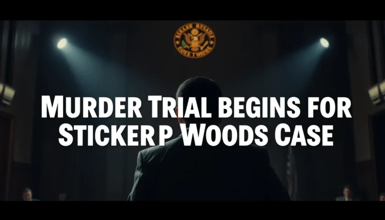 MURDER TRIAL BEGINS FOR STICKER WOODS CASE