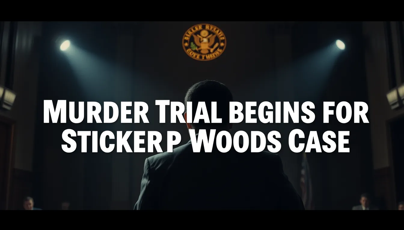 MURDER TRIAL BEGINS FOR STICKER WOODS CASE