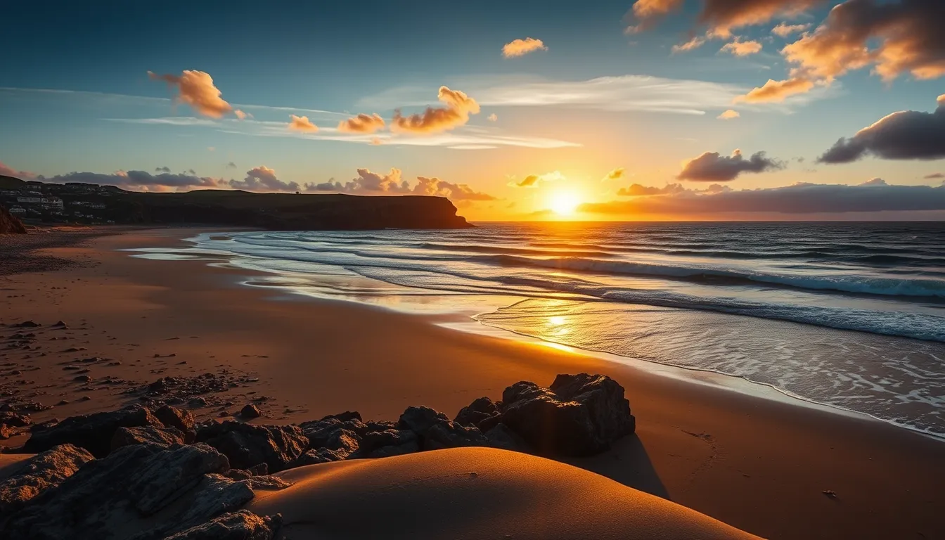 NEWQUAY CELEBRATES SUMMER SOLSTICE: SUNRISE AT FISTRAL BEACH