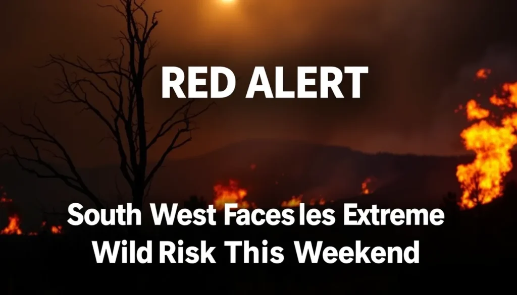 RED ALERT: SOUTH WEST FACES EXTREME WILDFIRE RISK THIS WEEKEND