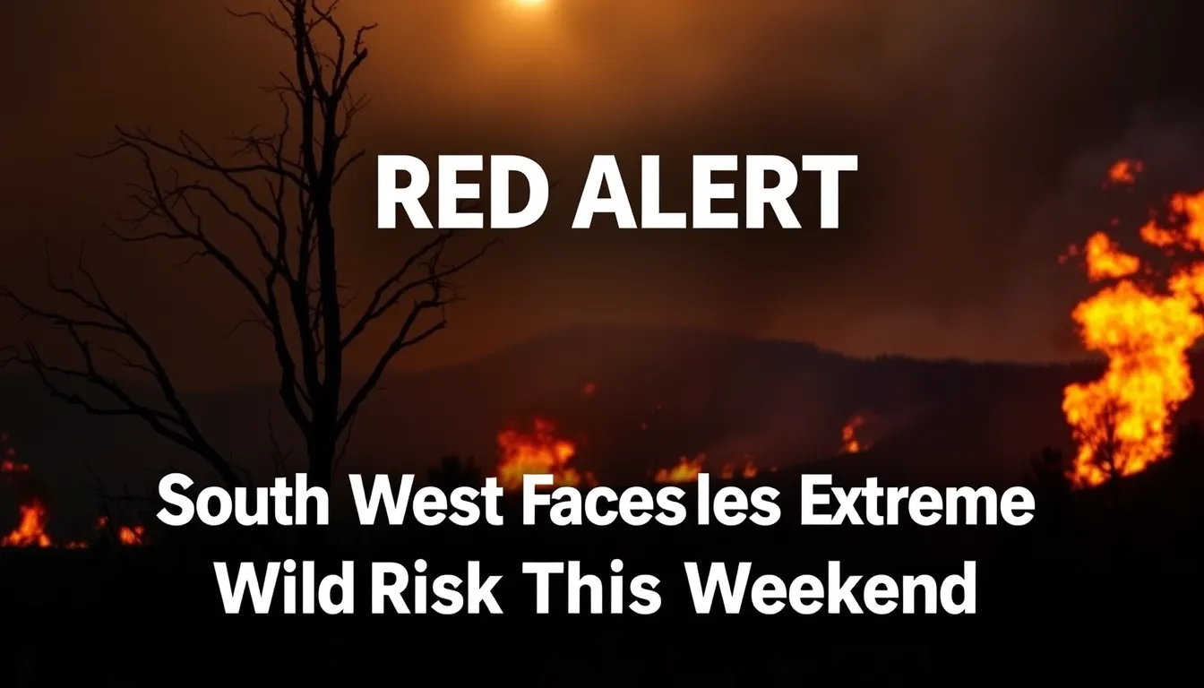 RED ALERT: SOUTH WEST FACES EXTREME WILDFIRE RISK THIS WEEKEND