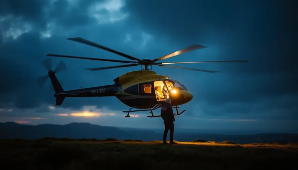 BODMIN MOOR WALKER AIRLIFTED AFTER HEAD INJURY AT BROWN WILLY