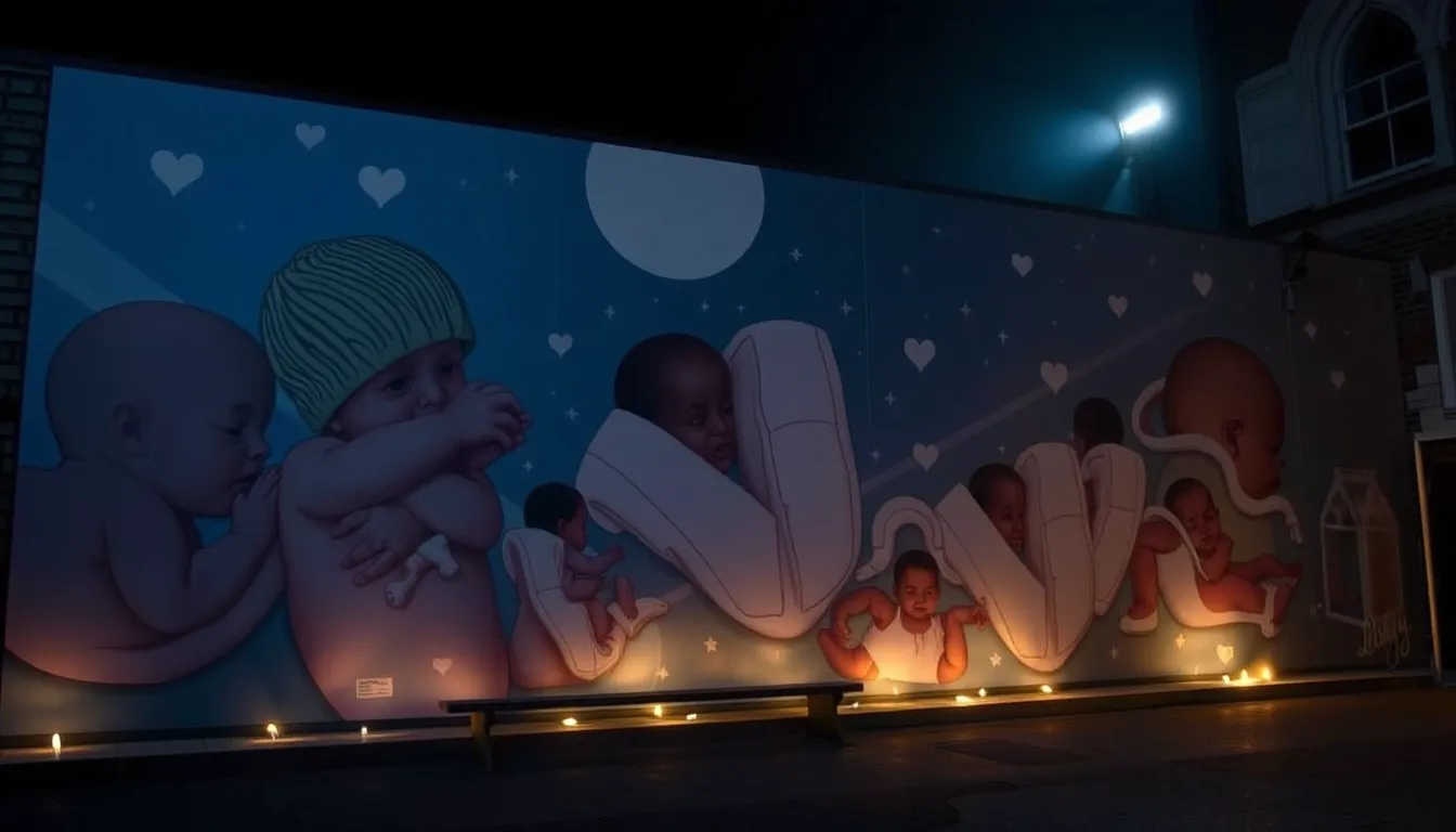 DEVON BABY LOSS MURAL HONOURS 157 BABIES AND THEIR FAMILIES