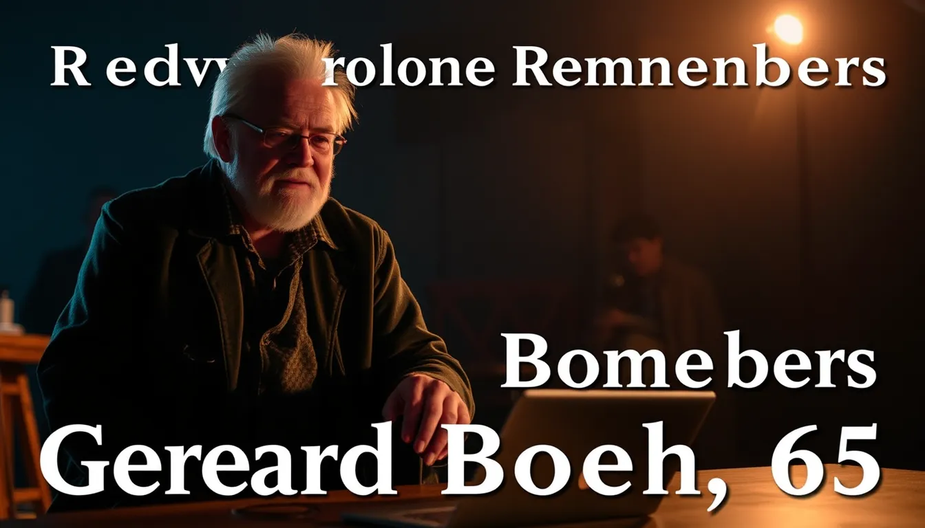 REDRUTH COMMUNITY REMEMBERS GERARD BOECK, 65