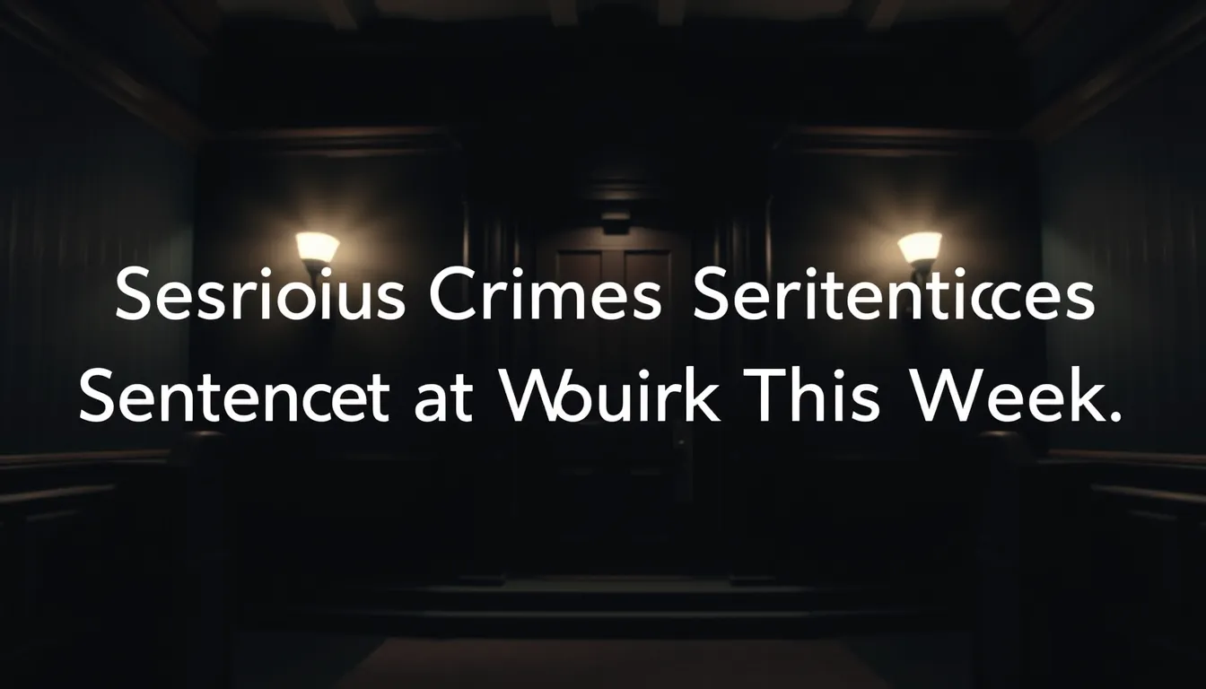 SERIOUS CRIMES SENTENCED AT CORNISH COURTS THIS WEEK
